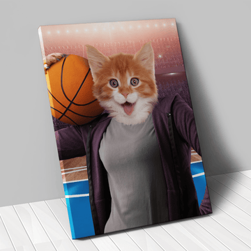 Tableau personnalisé animal de compagnie – Basketteuse