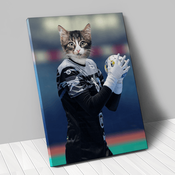 Tableau personnalisé animal de compagnie – Handballeuse