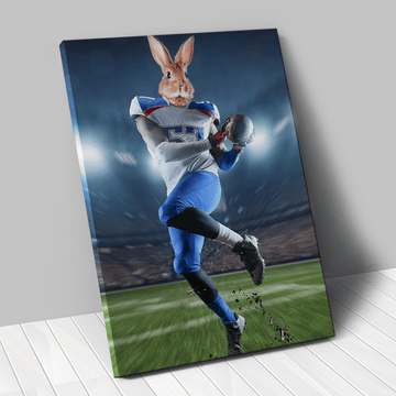 Tableau personnalisé animal de compagnie – Joueur Football américain