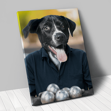 Tableau personnalisé animal de compagnie – Pétanque Bouliste