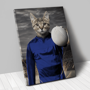 Tableau personnalisé animal de compagnie – Rugbyman