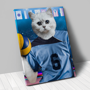 Tableau personnalisé animal de compagnie – Volleyeur