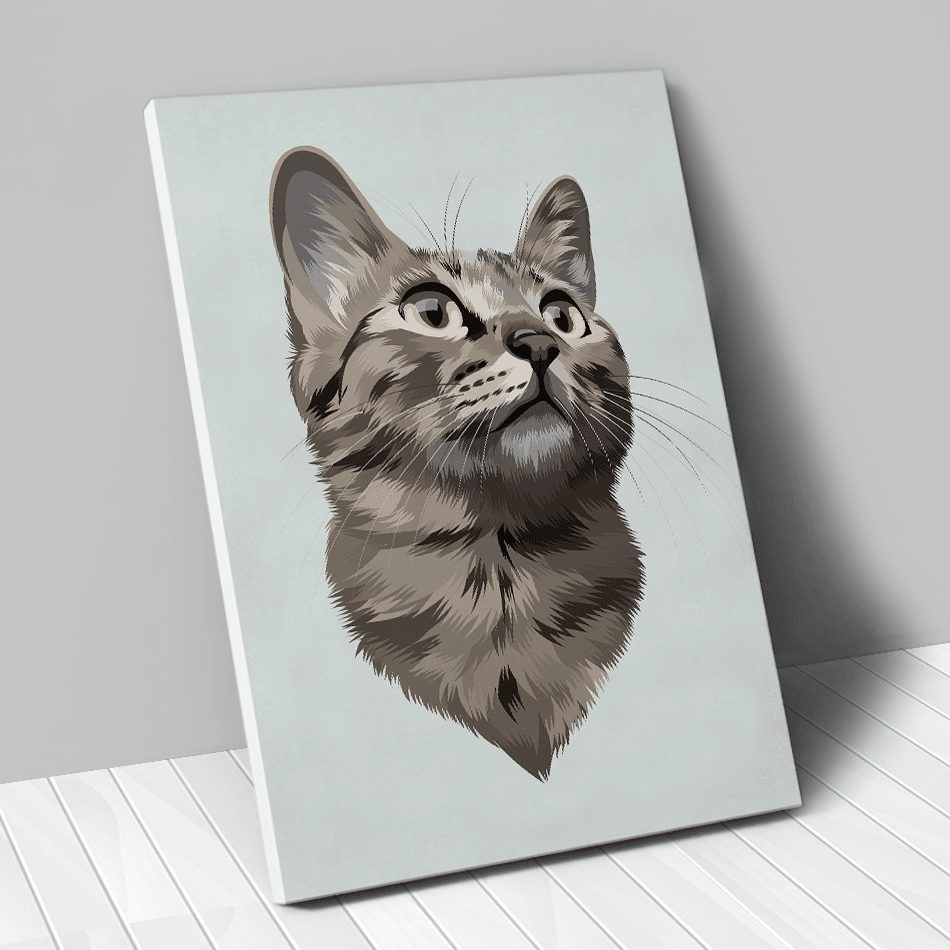 Portrait dessin personnalisé animal cartoon couleur vert - Animojo.fr