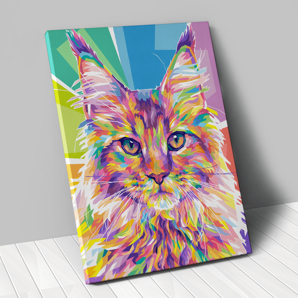 portrait personnalisé animal de compagnie chien pop art couleur - Animojo.fr