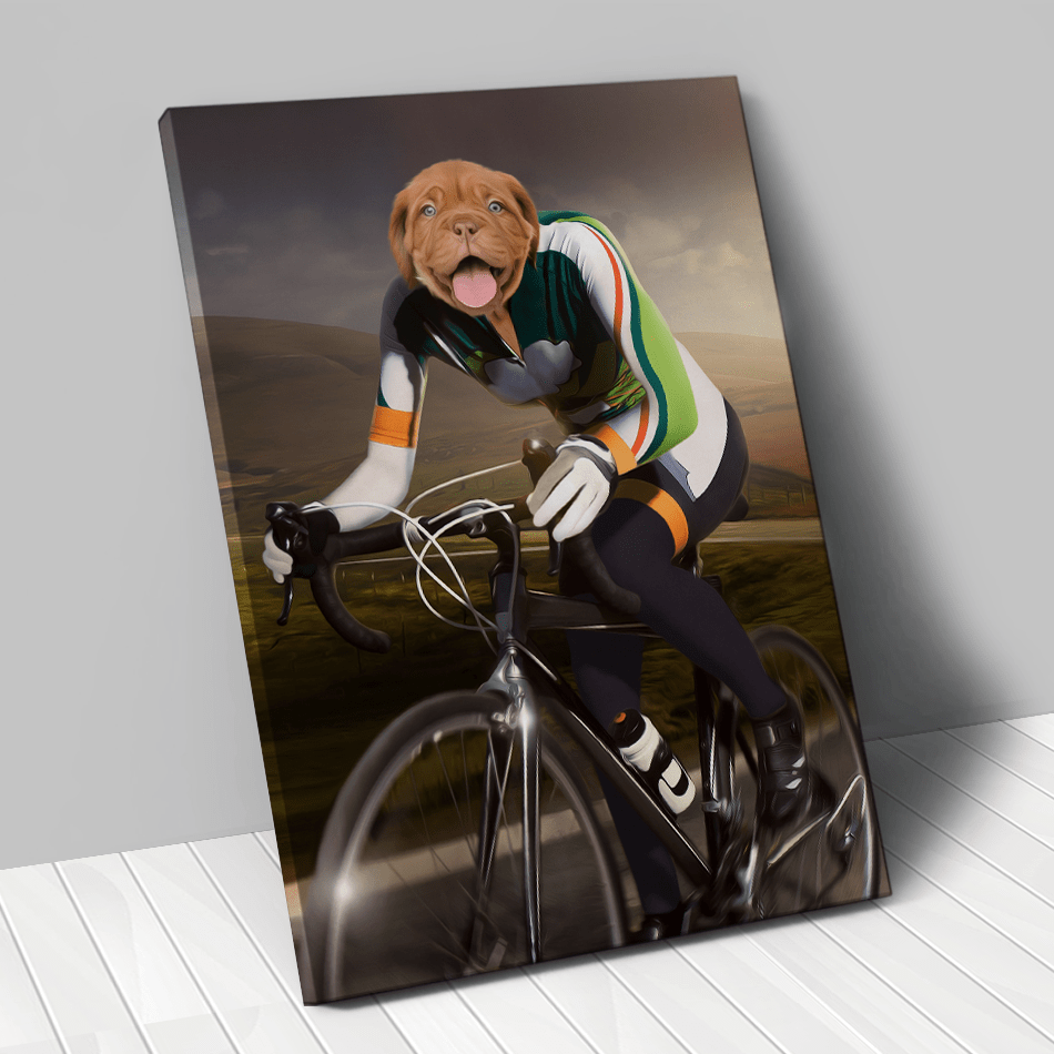Tableau personnalisé animal de compagnie – Cycliste - Rouleur
