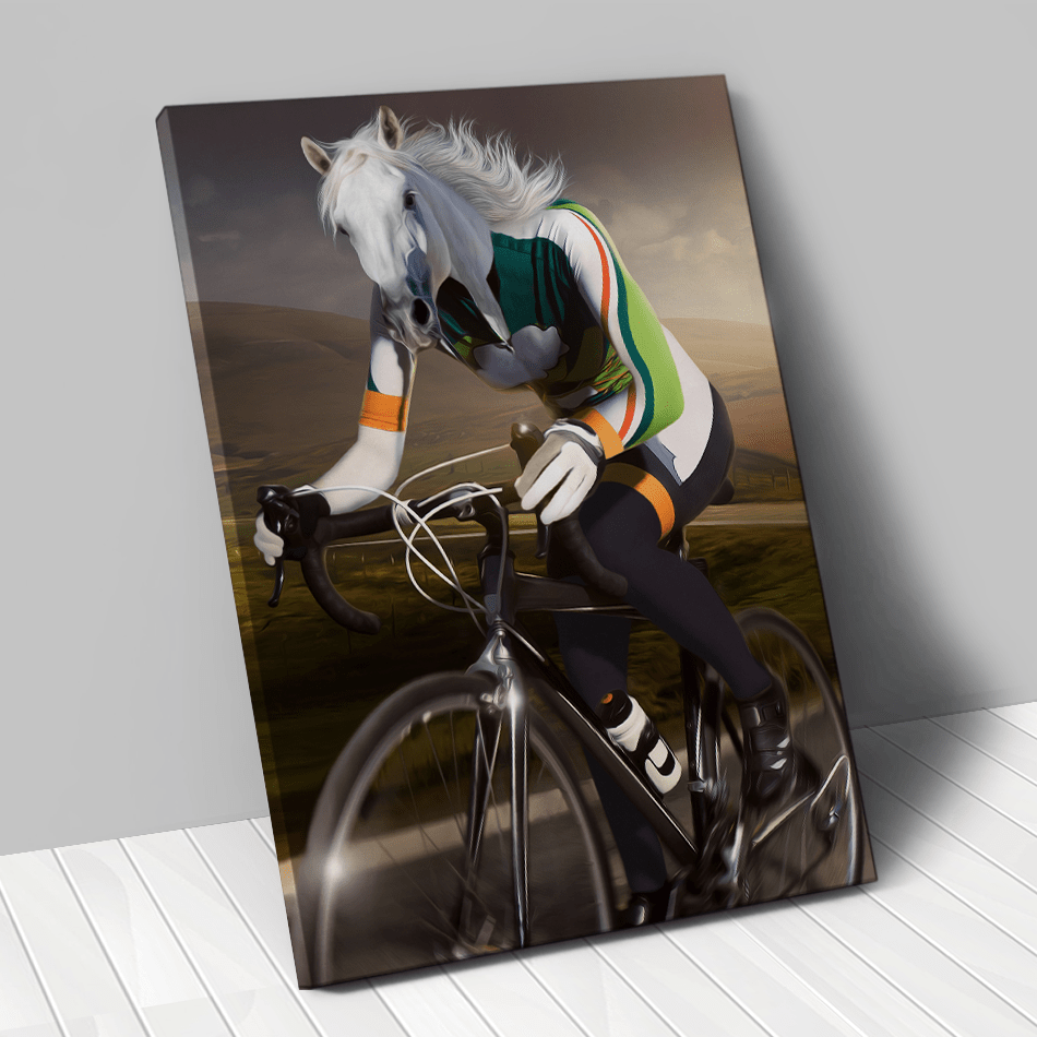Tableau personnalisé animal de compagnie – Cycliste - Rouleur