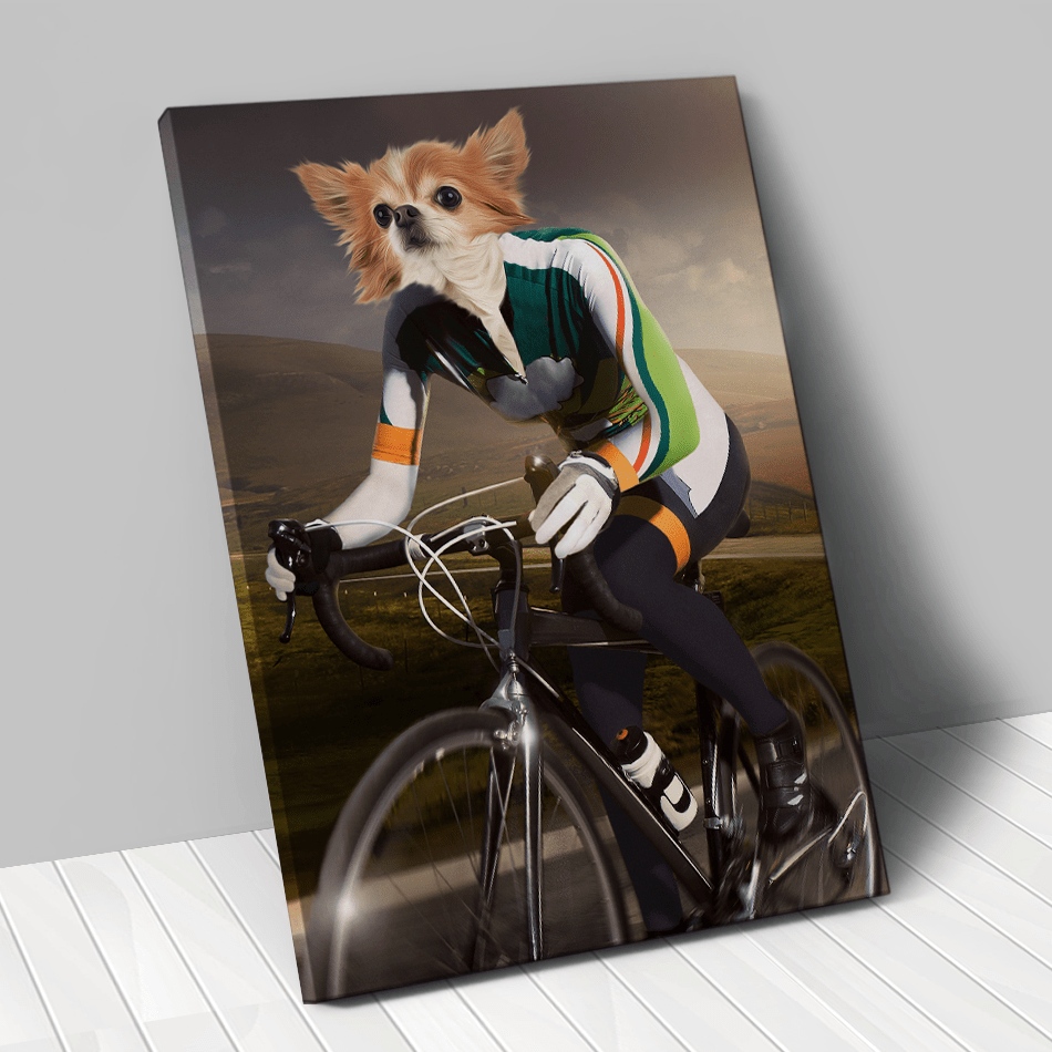 Tableau personnalisé animal de compagnie – Cycliste - Rouleur