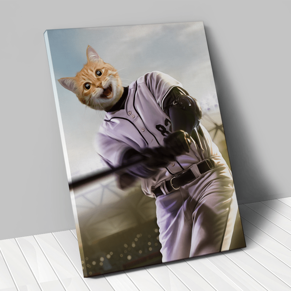 Tableau personnalisé animal de compagnie - Baseball - Frappeur