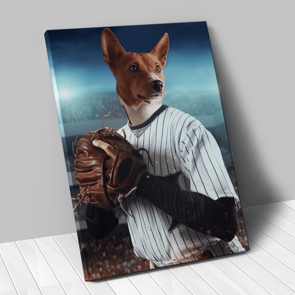 Tableau personnalisé animal de compagnie - Baseball - Lanceur
