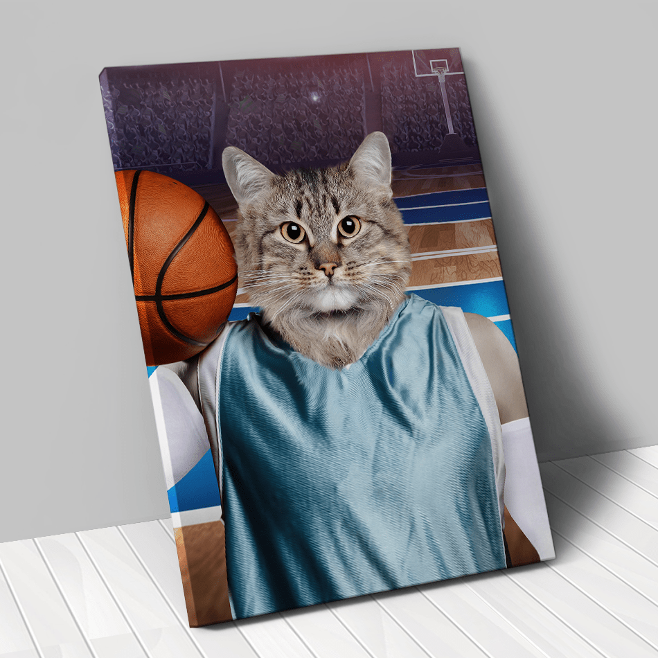 Tableau personnalisé animal de compagnie – Basketteur