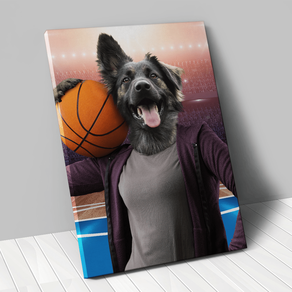 Tableau personnalisé animal de compagnie – Basketteuse