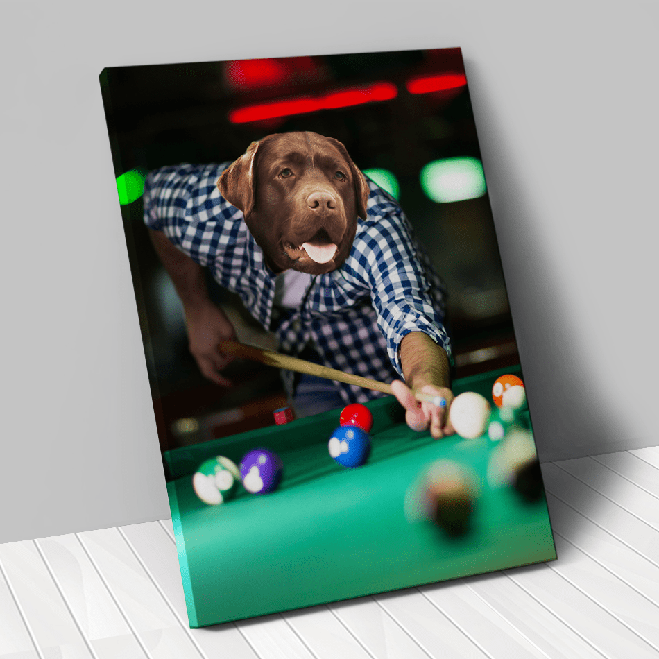 Tableau personnalisé animal de compagnie – Billard