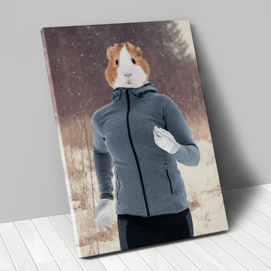 Tableau personnalisé animal de compagnie – Coureuse