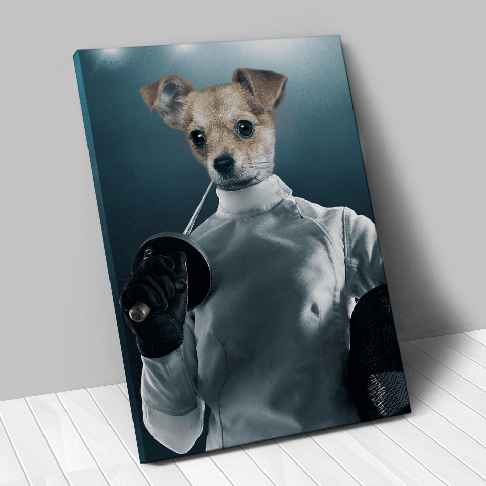 Tableau personnalisé animal de compagnie – Escrimeur