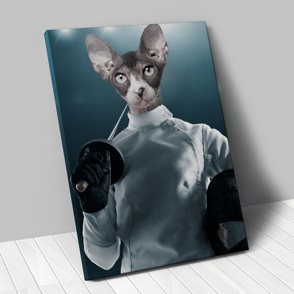 Tableau personnalisé animal de compagnie – Escrimeur