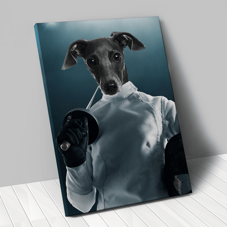 Tableau personnalisé animal de compagnie – Escrimeur