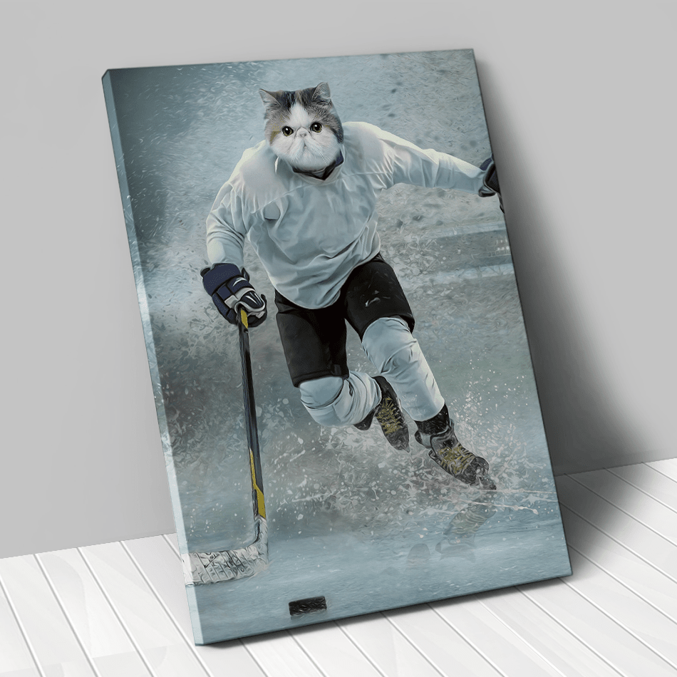 Tableau personnalisé animal de compagnie – Hockey sur glace
