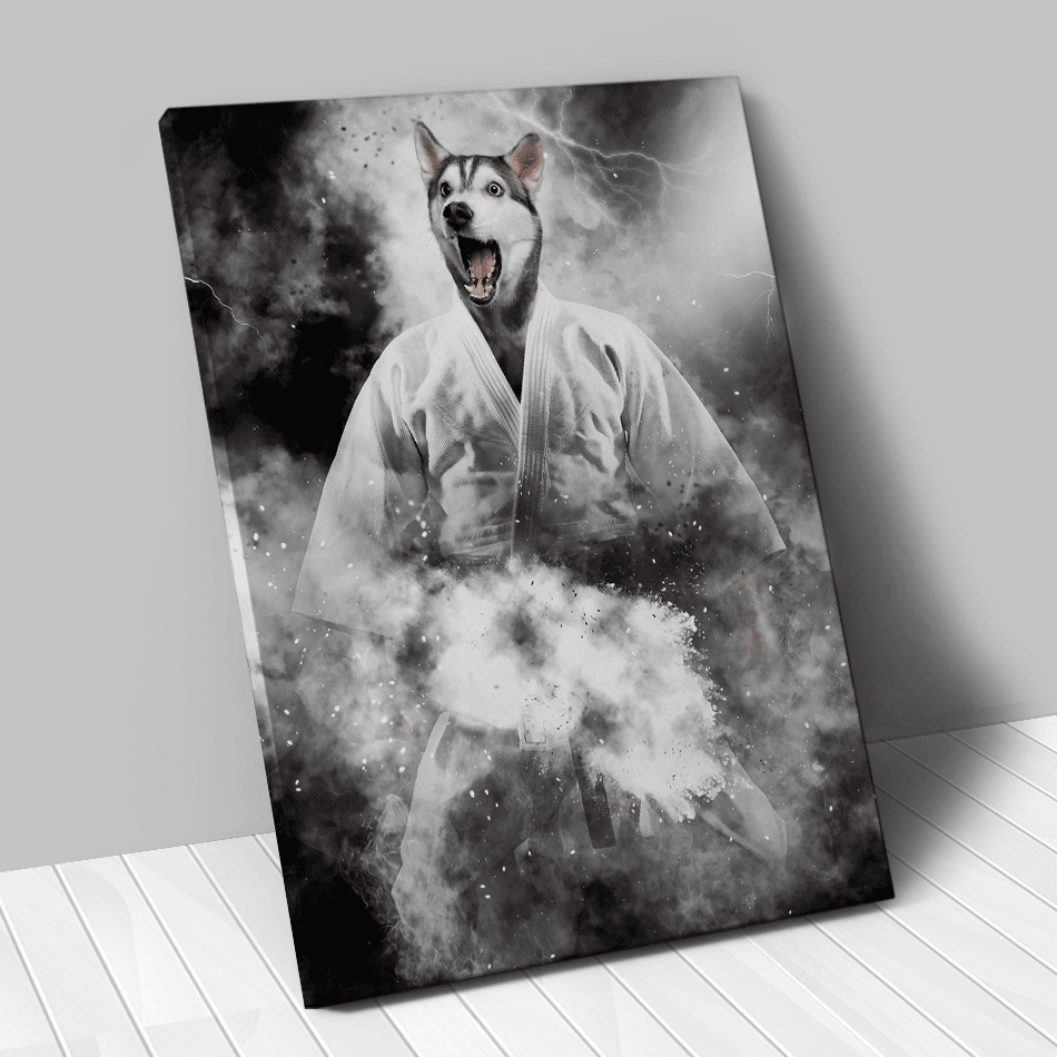 Tableau personnalisé animal de compagnie – Judoka