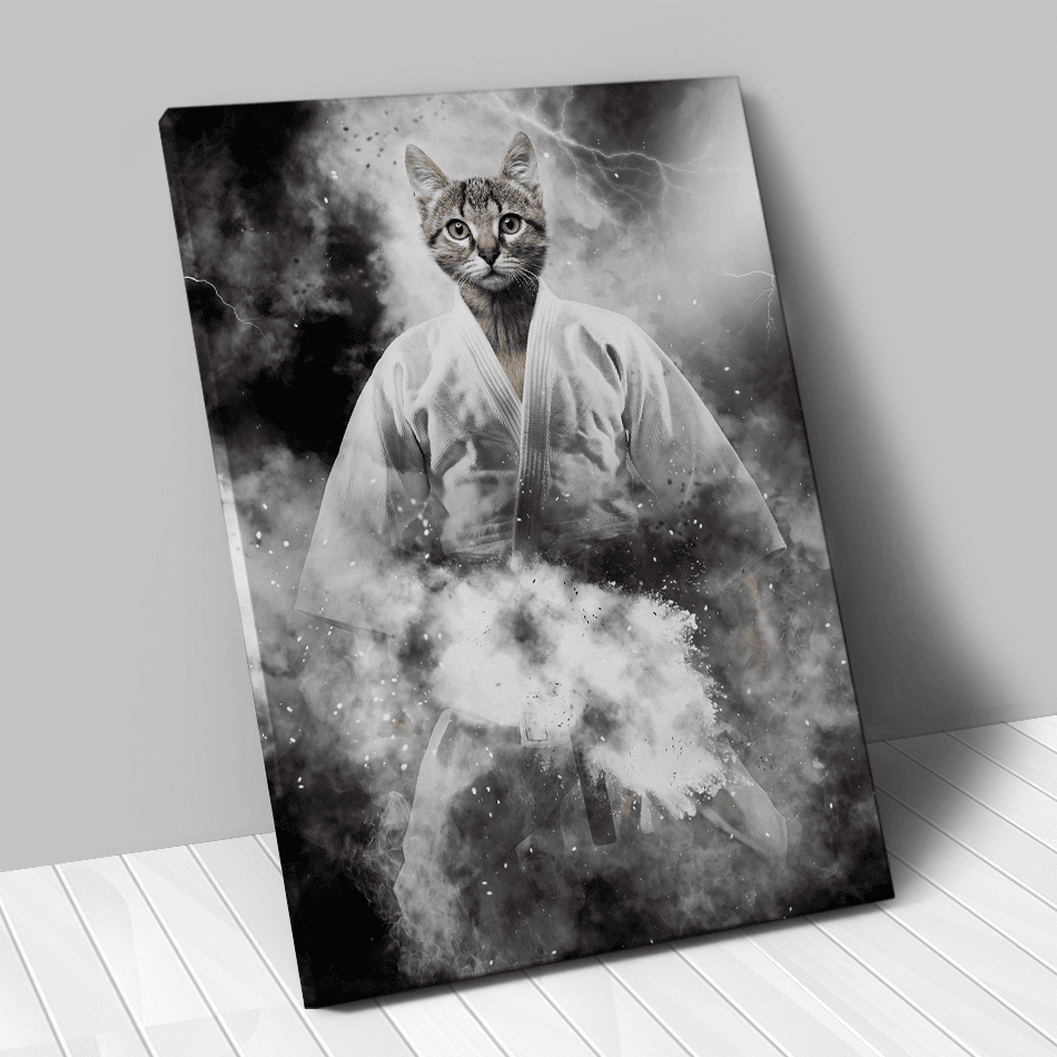 Tableau personnalisé animal de compagnie – Judoka