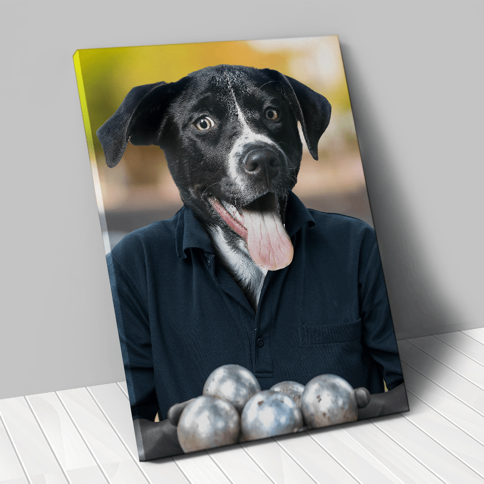 Tableau personnalisé animal de compagnie – Pétanque Bouliste