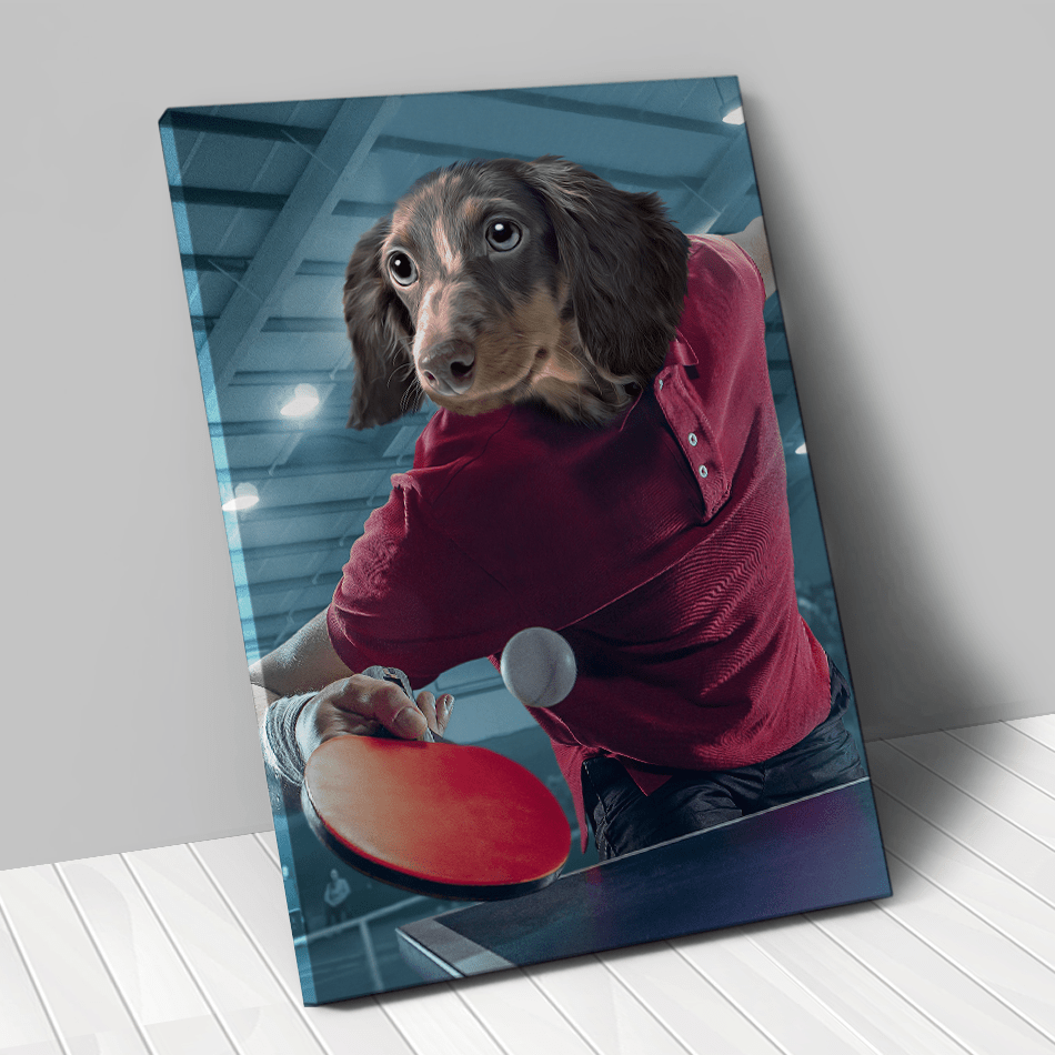 Tableau personnalisé animal de compagnie – Ping-pong