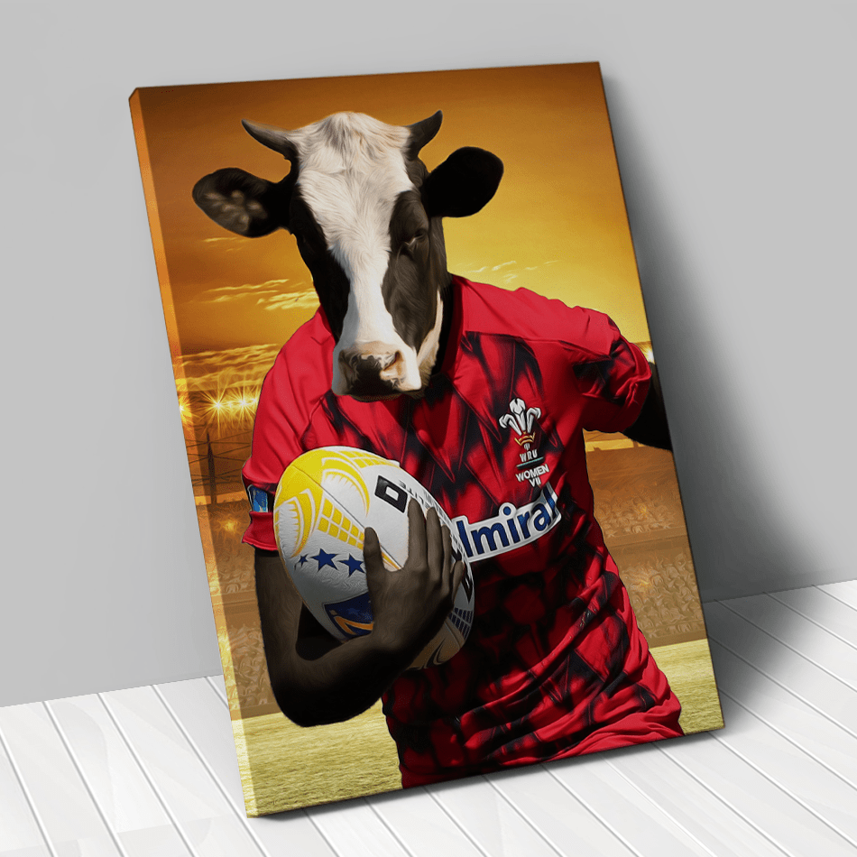 Tableau personnalisé animal de compagnie – Rugbywoman