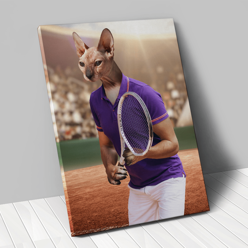 Tableau personnalisé animal de compagnie – Tennisman