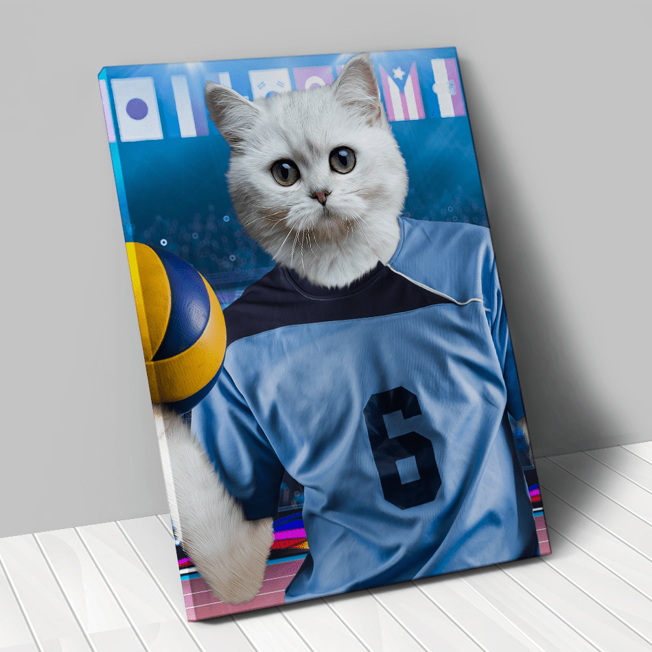 Tableau personnalisé animal de compagnie – Volleyeur