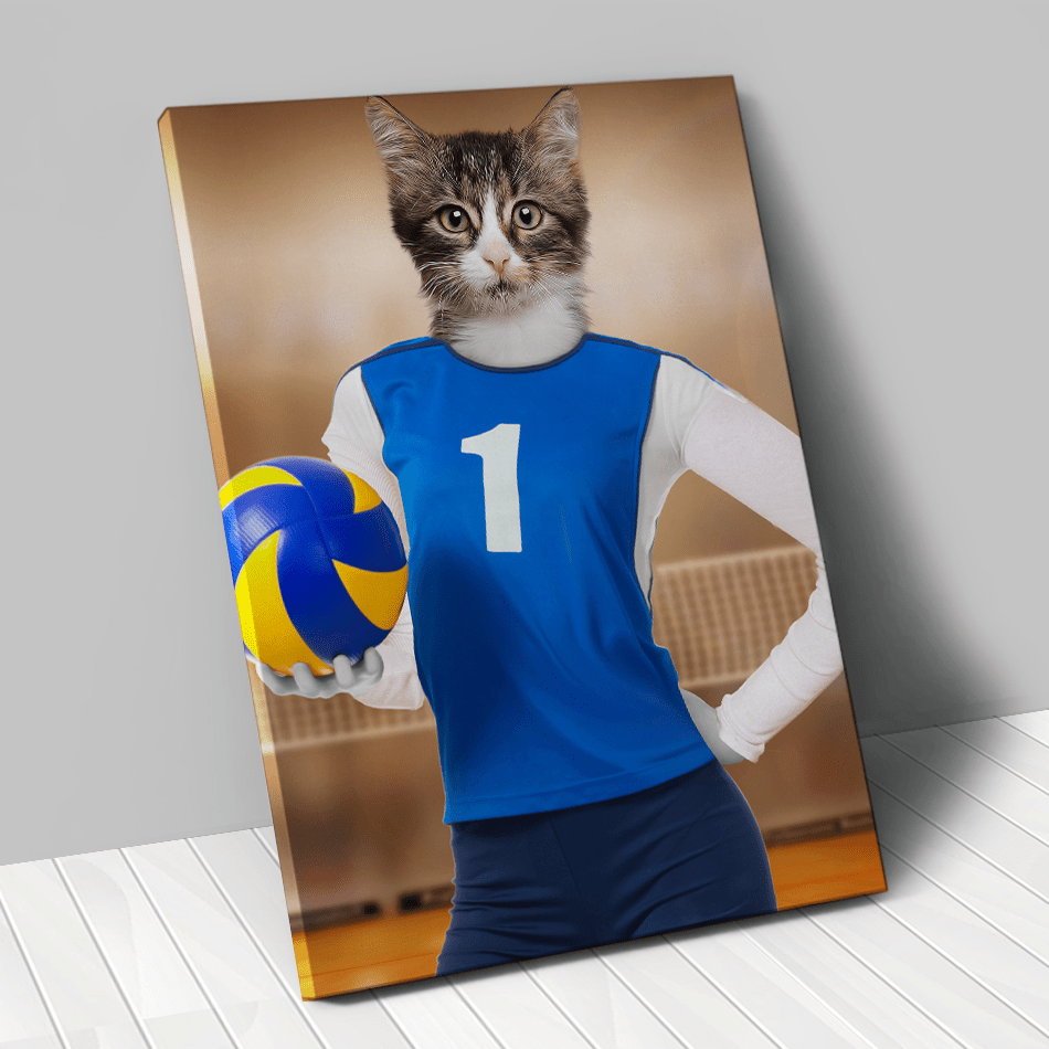 Tableau personnalisé animal de compagnie – Volleyeuse
