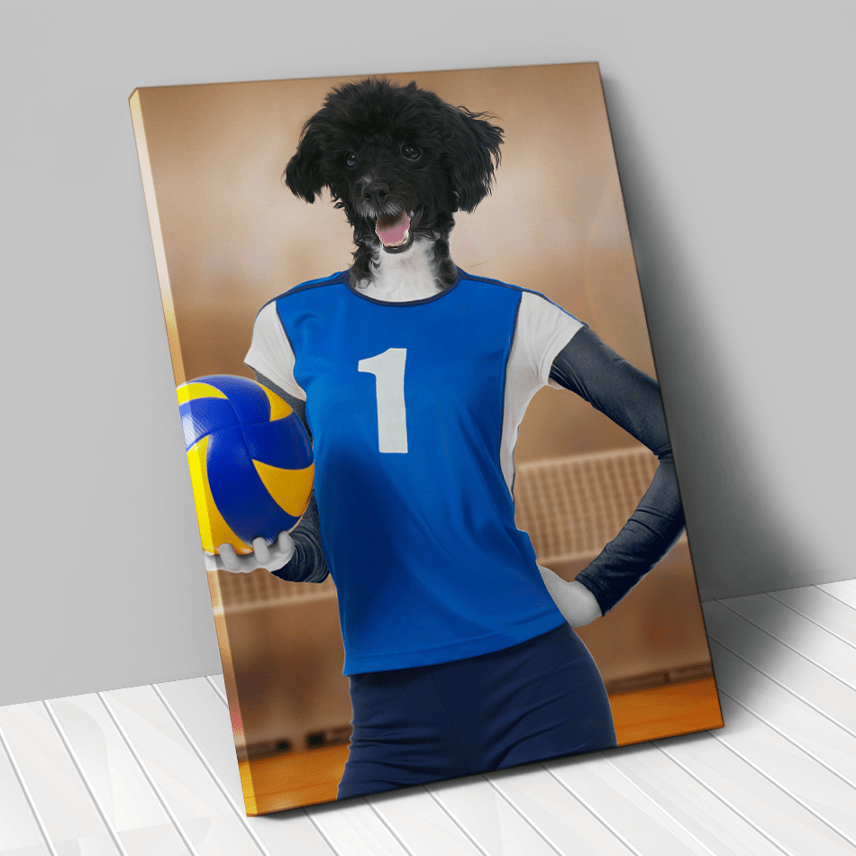Tableau personnalisé animal de compagnie – Volleyeuse