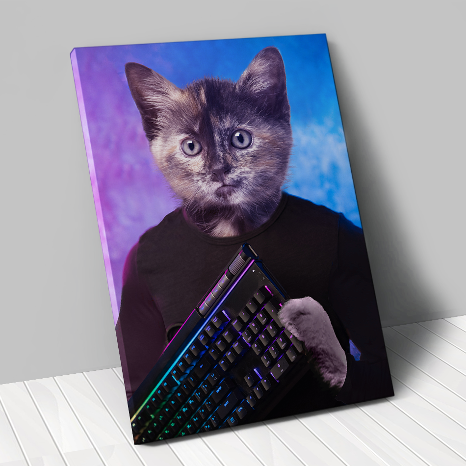 Tableau personnalisé animal de compagnie – Gamer
